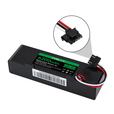 Palowextra battery packaging with clear labeling and care instructions.