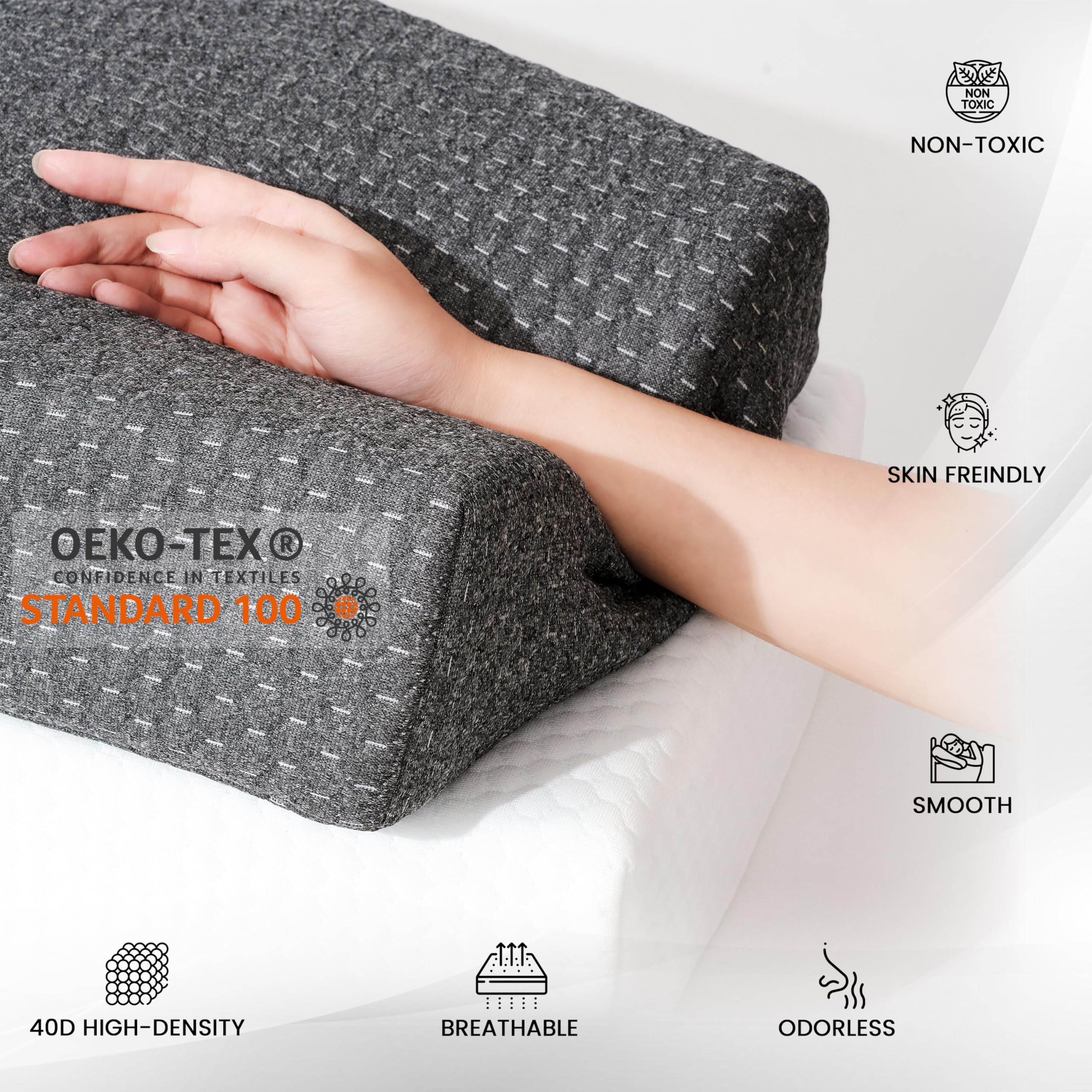 Memory foam close-up highlighting durable, odorless comfort from PALTEX