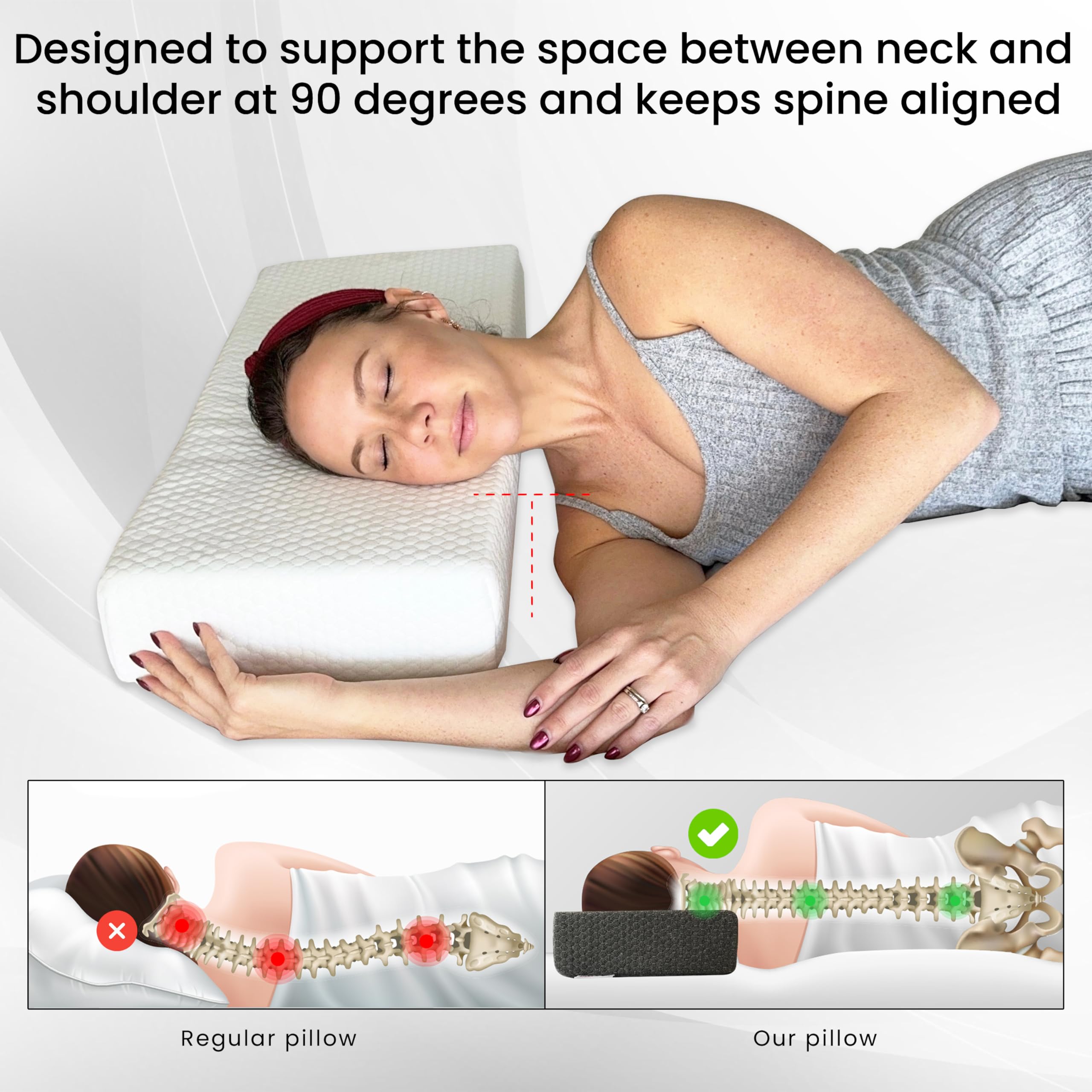 PALTEX Pillow Cube used as lumbar support during desk work
