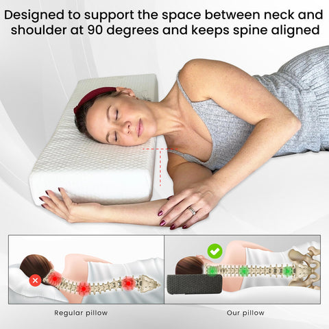 PALTEX Pillow Cube used as lumbar support during desk work