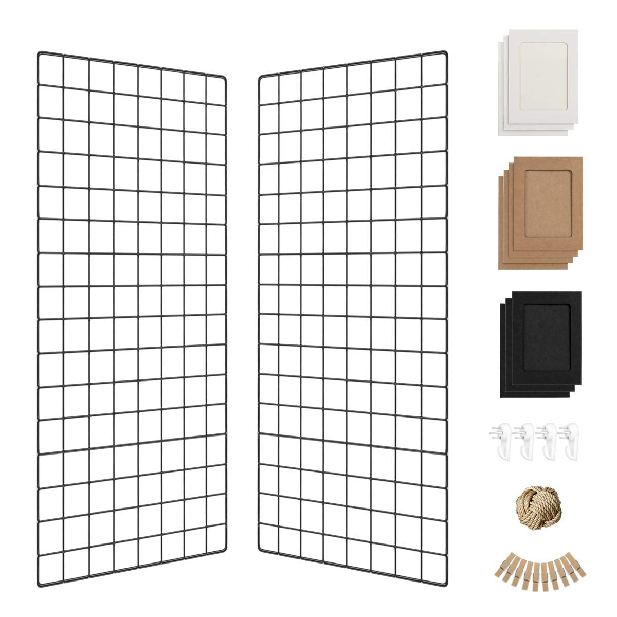PAMANO wall grid shelf on wall for photo display and organization