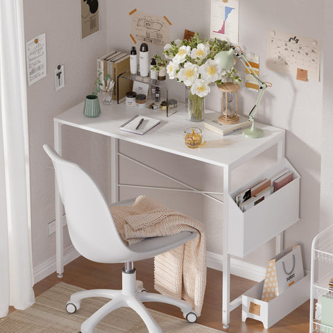 Pamray desk with headphone hook ideal for headphones and accessories
