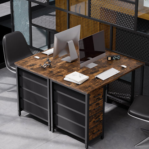 Pamray desk X-brace back provides stability for a level workspace.