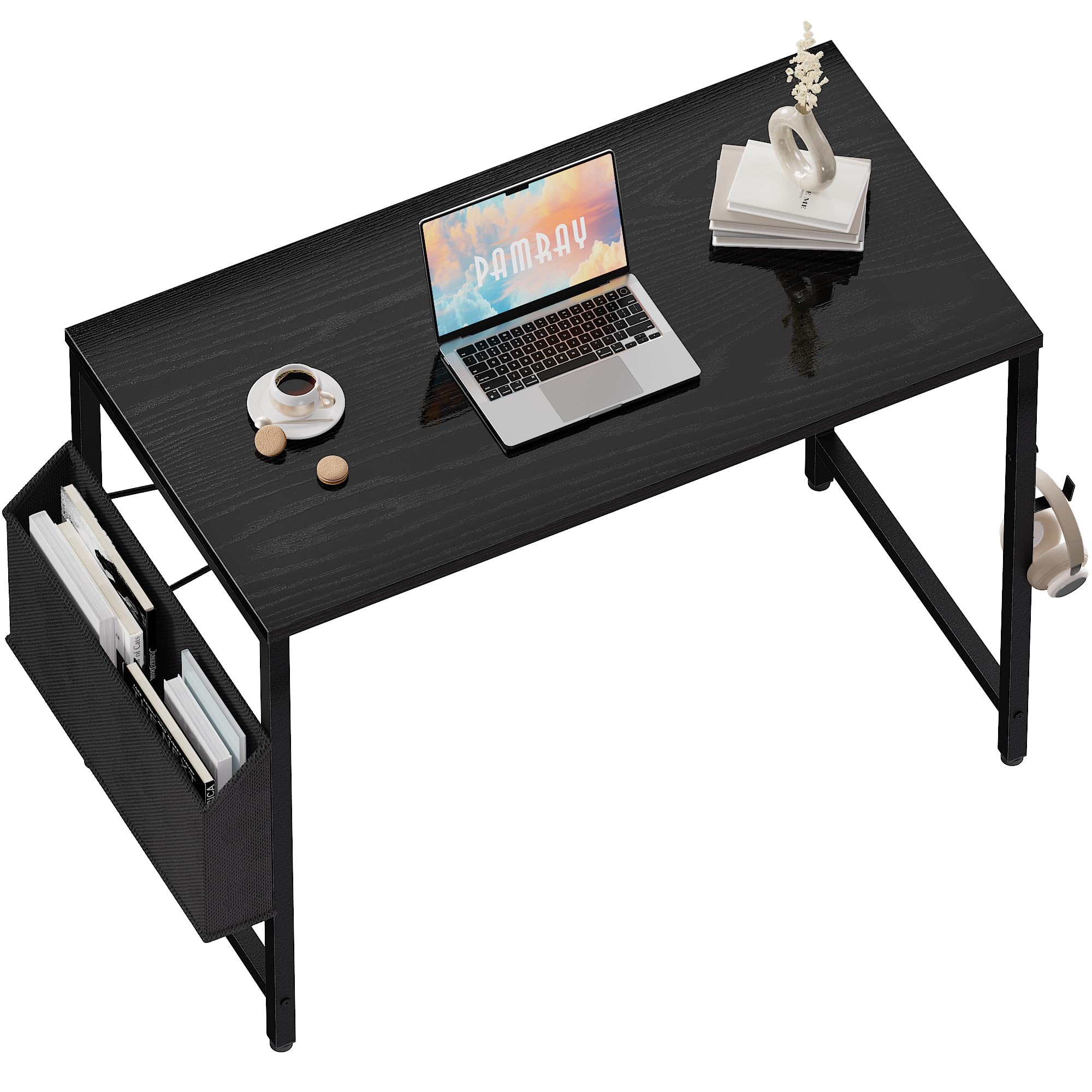 Pamray 32-inch desk shown in a compact space for easy placement