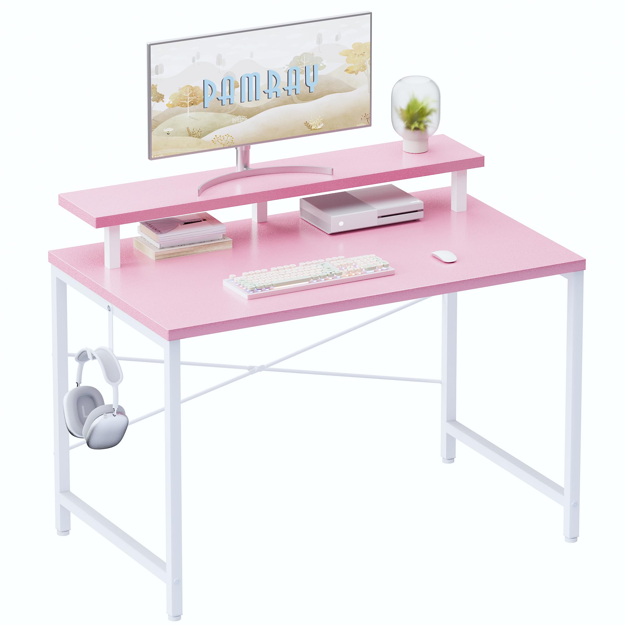 Pamray 32-inch desk front view for compact spaces