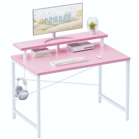 Pamray 32-inch desk front view for compact spaces