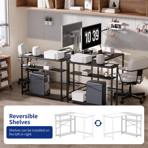 Pamray adjustable open shelves fit tall items and books.