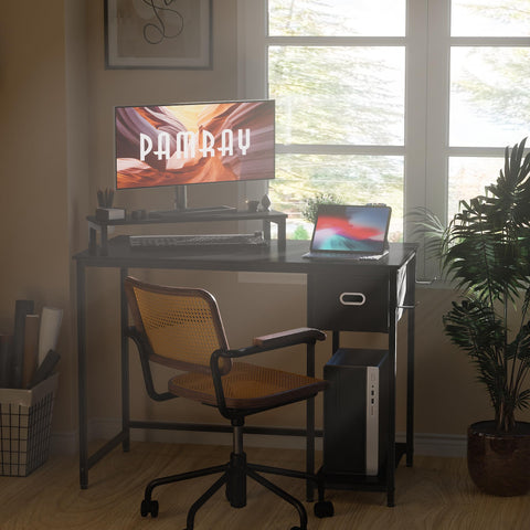 Pamray computer case stand supports compact setups with stable base.