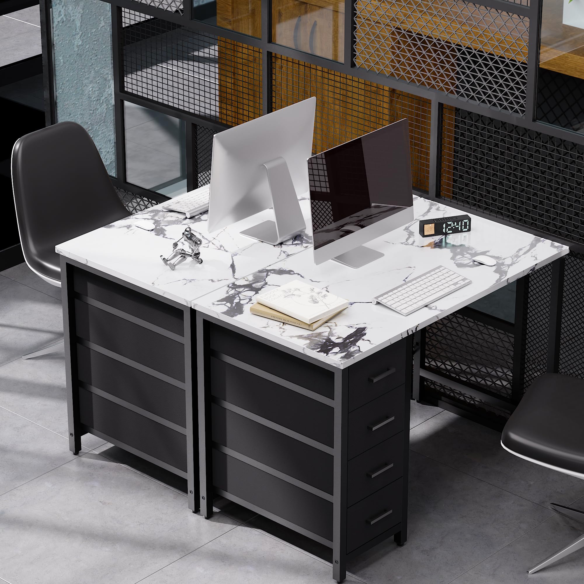 Sturdy X-brace back design from Pamray enhances desktop stability.