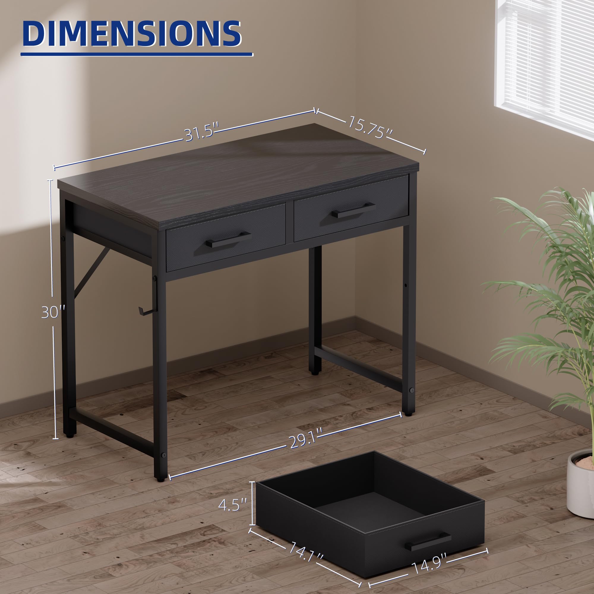 Pamray desk packaging with QR code and quick-install guide