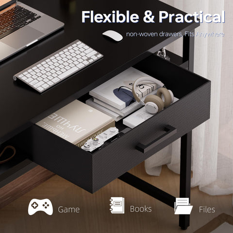 Sturdy steel brackets and adjustable legs on Pamray desk for stability.