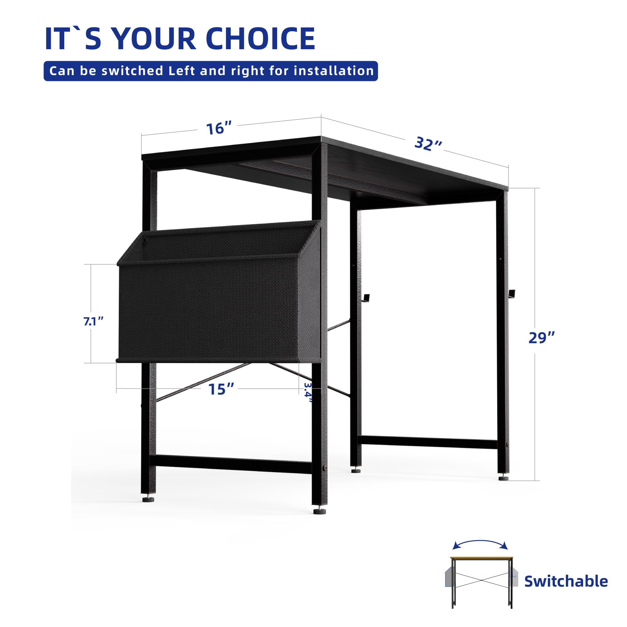 Pamray desk features sturdy legs for daily use