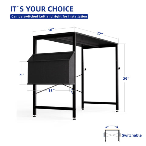 Pamray desk features sturdy legs for daily use