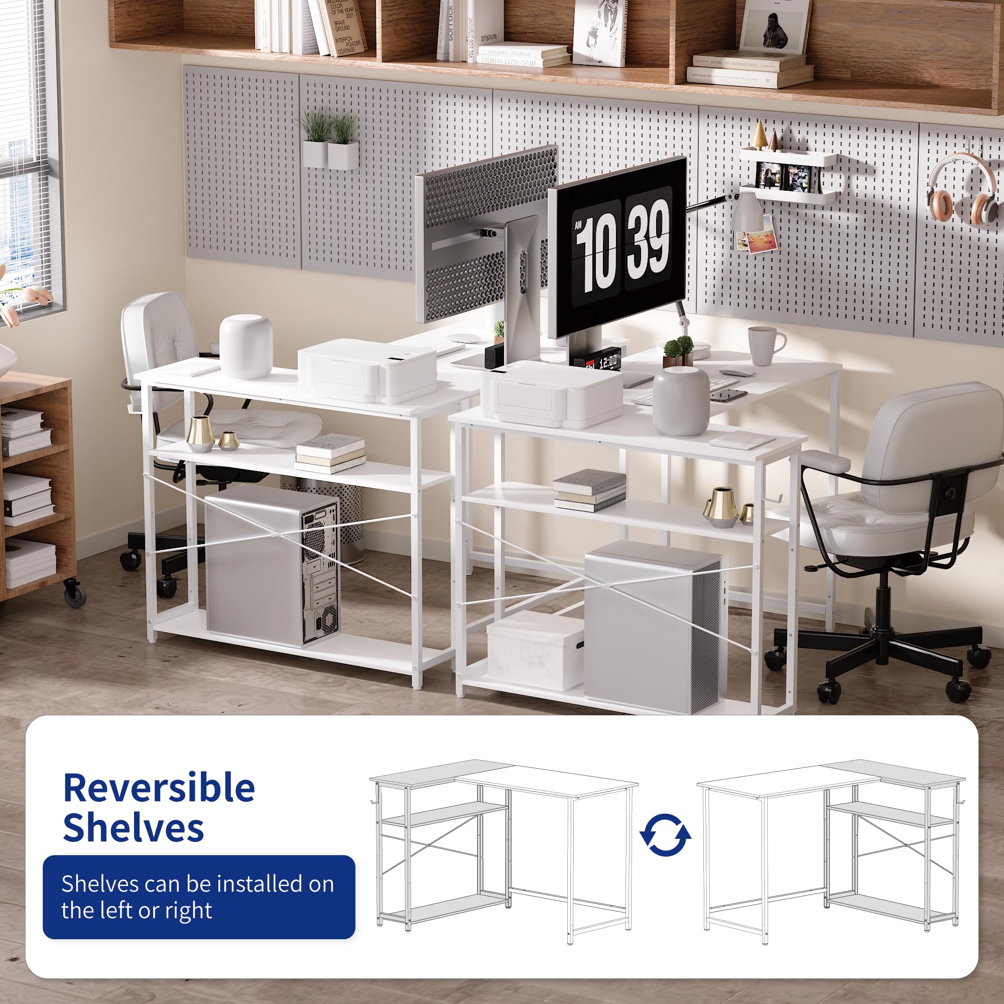 Pamray desk with six adjustable feet for level setup