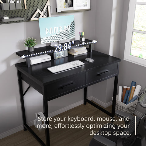 Pamray desk features reinforced steel brackets for stable support.
