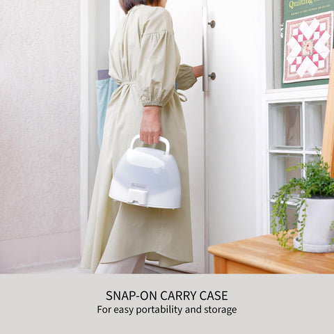 Panasonic NI-QL1100L carrying-case stores and travels easily.