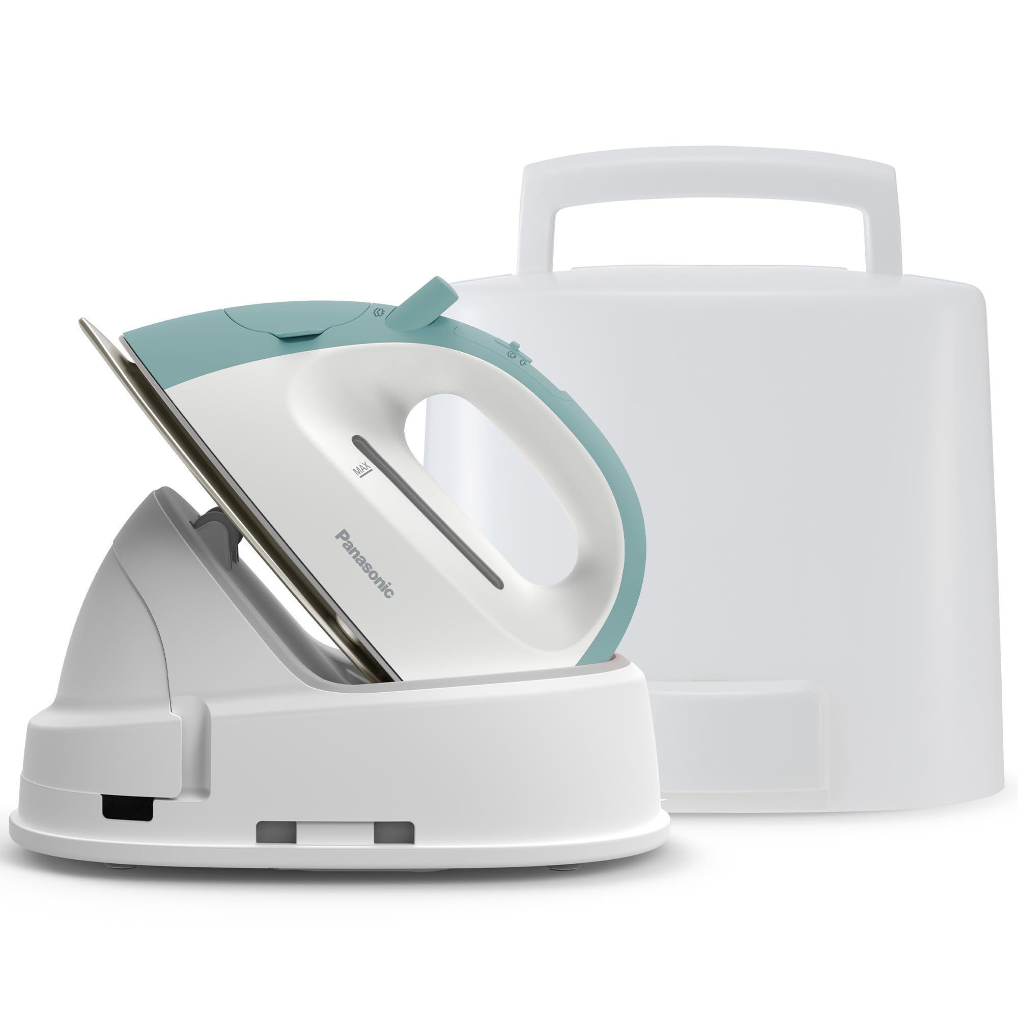Panasonic NI-QL300G cordless iron with compact design, ideal for travel and quick touch-ups.