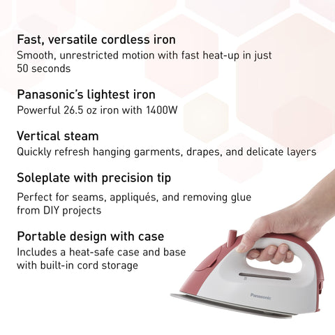 Panasonic NI-QL300R charging station keeps the iron ready
