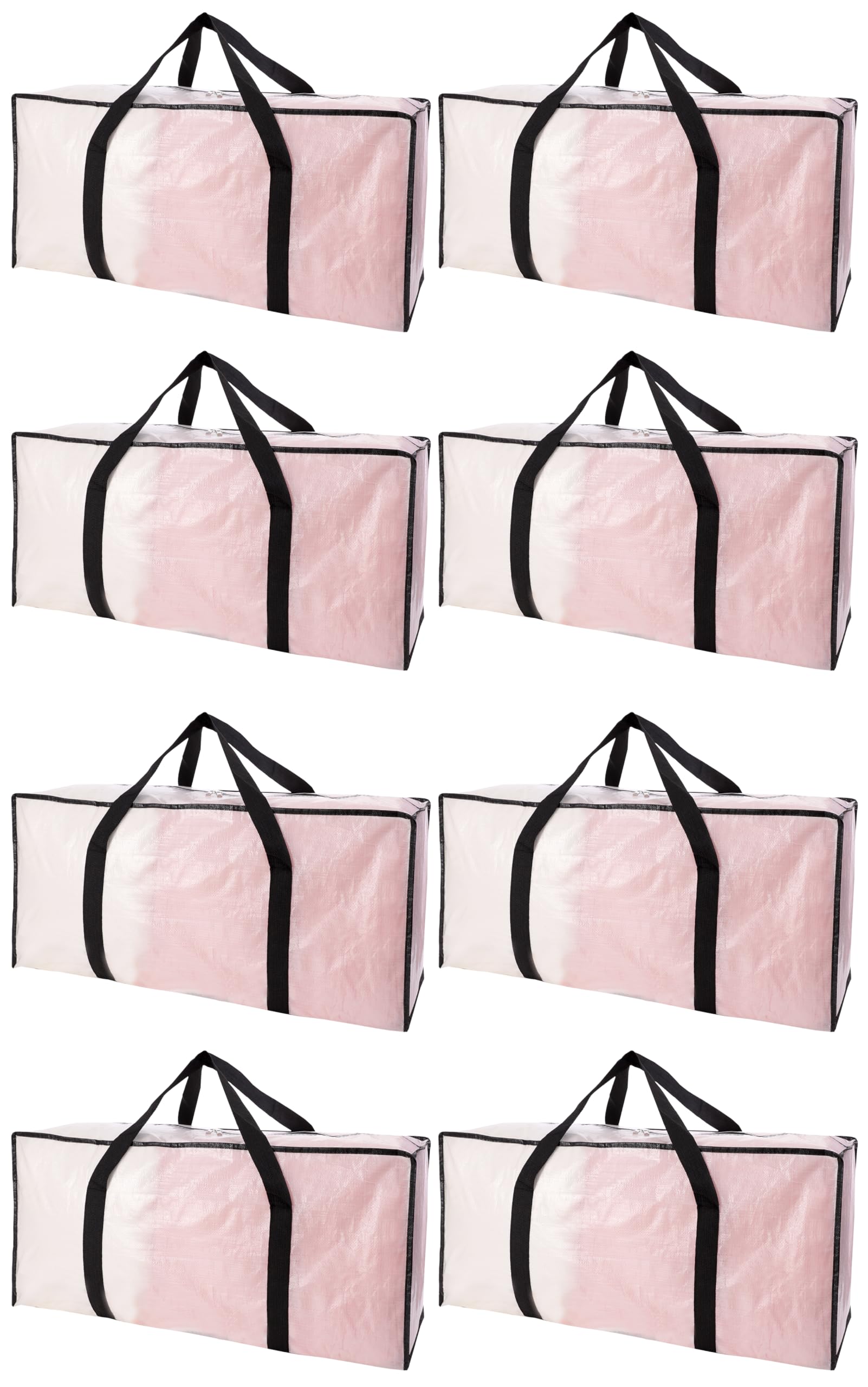 PANDA JOYS extra-large moving bag with zipper and carrying handles for easy transport.