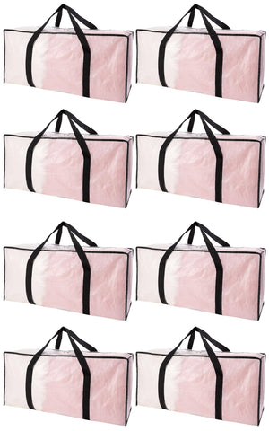PANDA JOYS extra-large moving bag with zipper and carrying handles for easy transport.