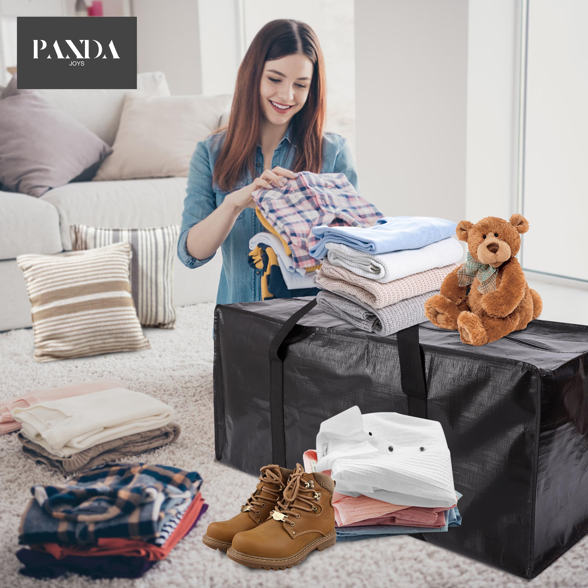 Panda Joys fold-flat design fits in drawers or under-bed storage.