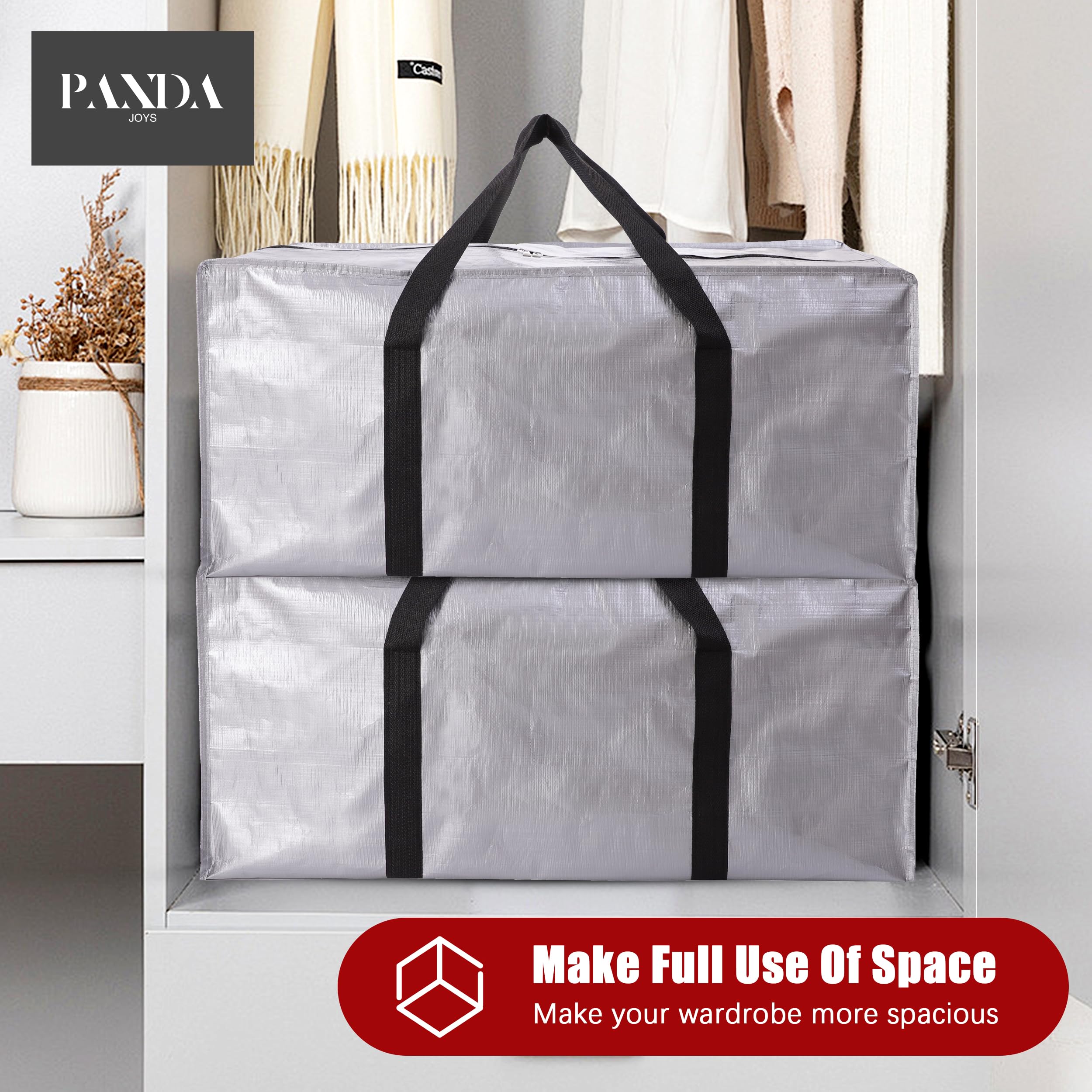 PANDA JOYS silver color adds a sleek look to move day.
