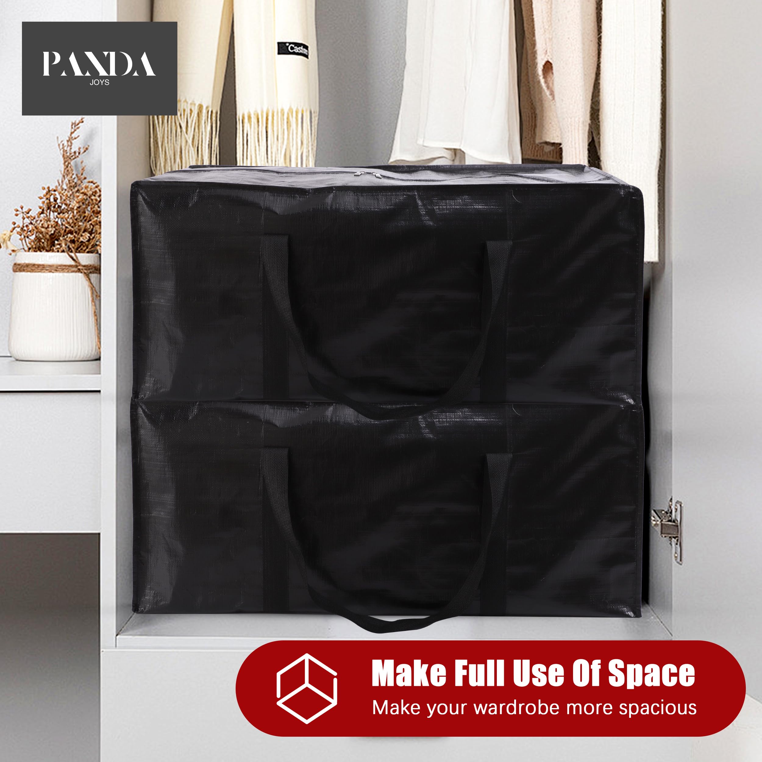Panda Joys teal moving bags offer a practical alternative to bulky boxes.