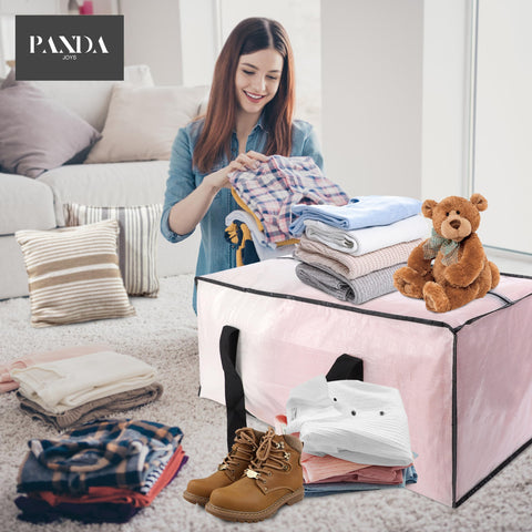 PANDA JOYS versatile tote ideal for clothing, bedding, toys and more.