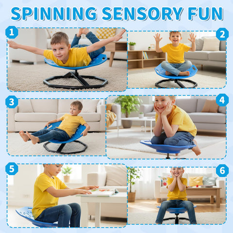 Pandapop spinning chair supports balance and coordination through active play.