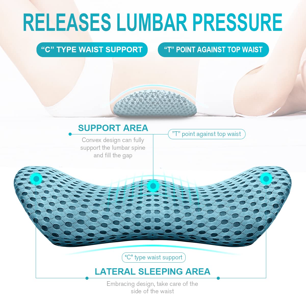 Panduo memory foam core highlights dense support for the back.
