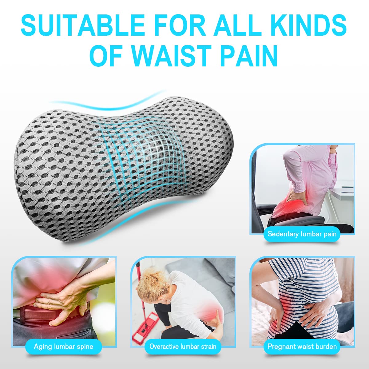 Panduo pillow aligns with the spine's natural curve for comfort.