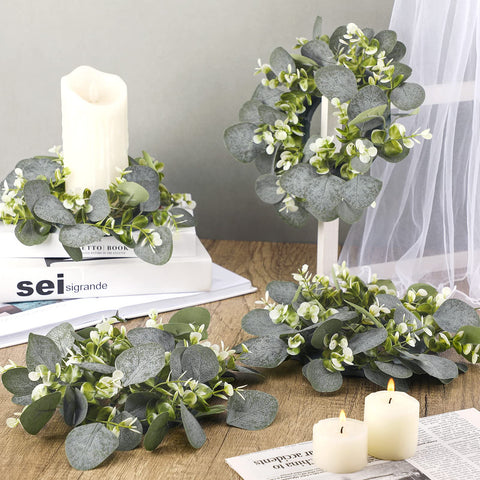 Panelee artificial eucalyptus detail highlights durable leaves