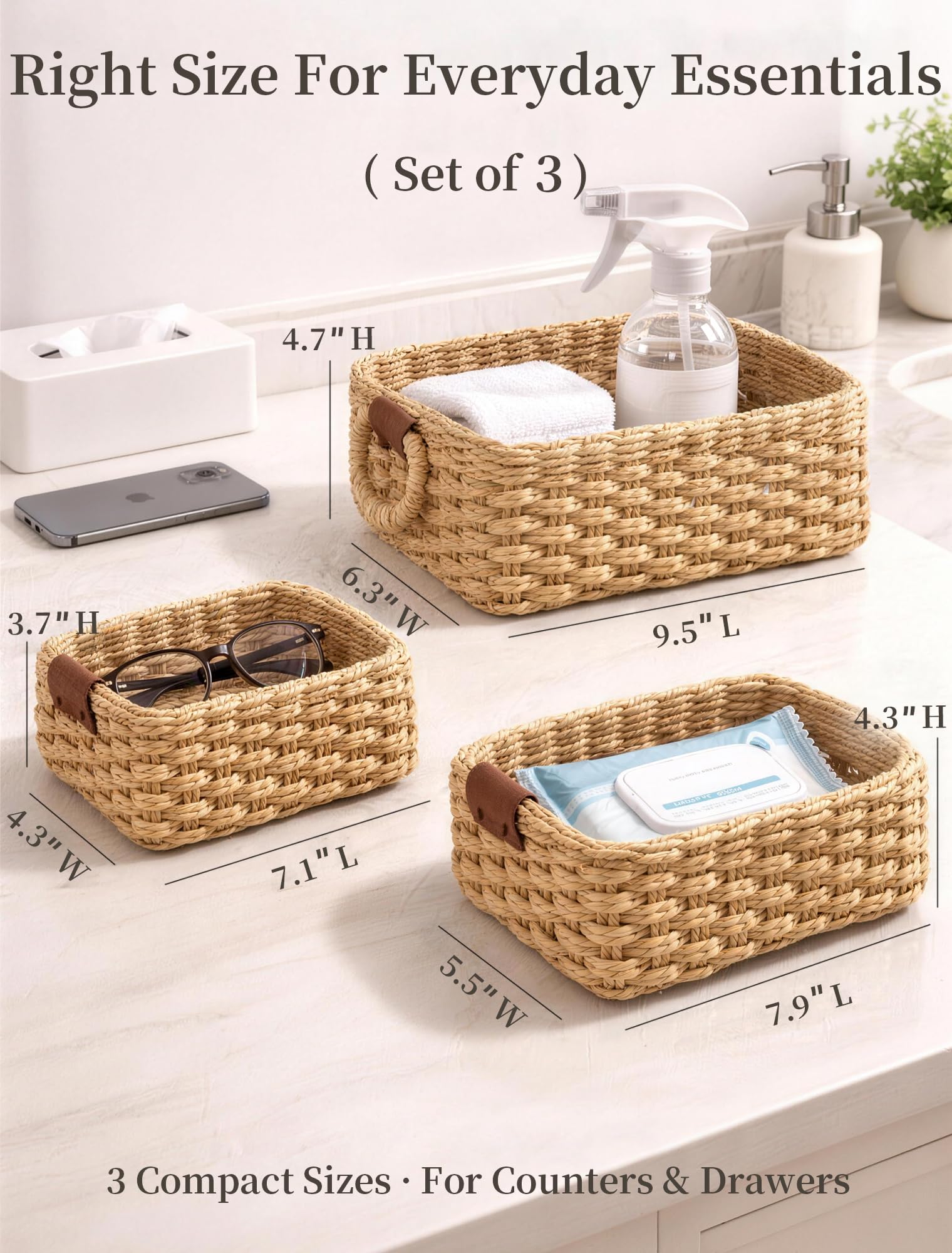 Panovox recycled paper rope basket detail — artisanal texture with eco-friendly charm.