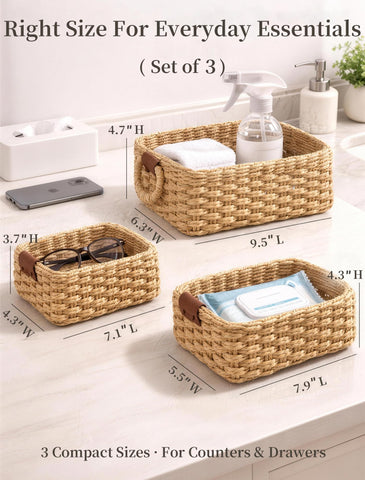 Panovox recycled paper rope basket detail — artisanal texture with eco-friendly charm.