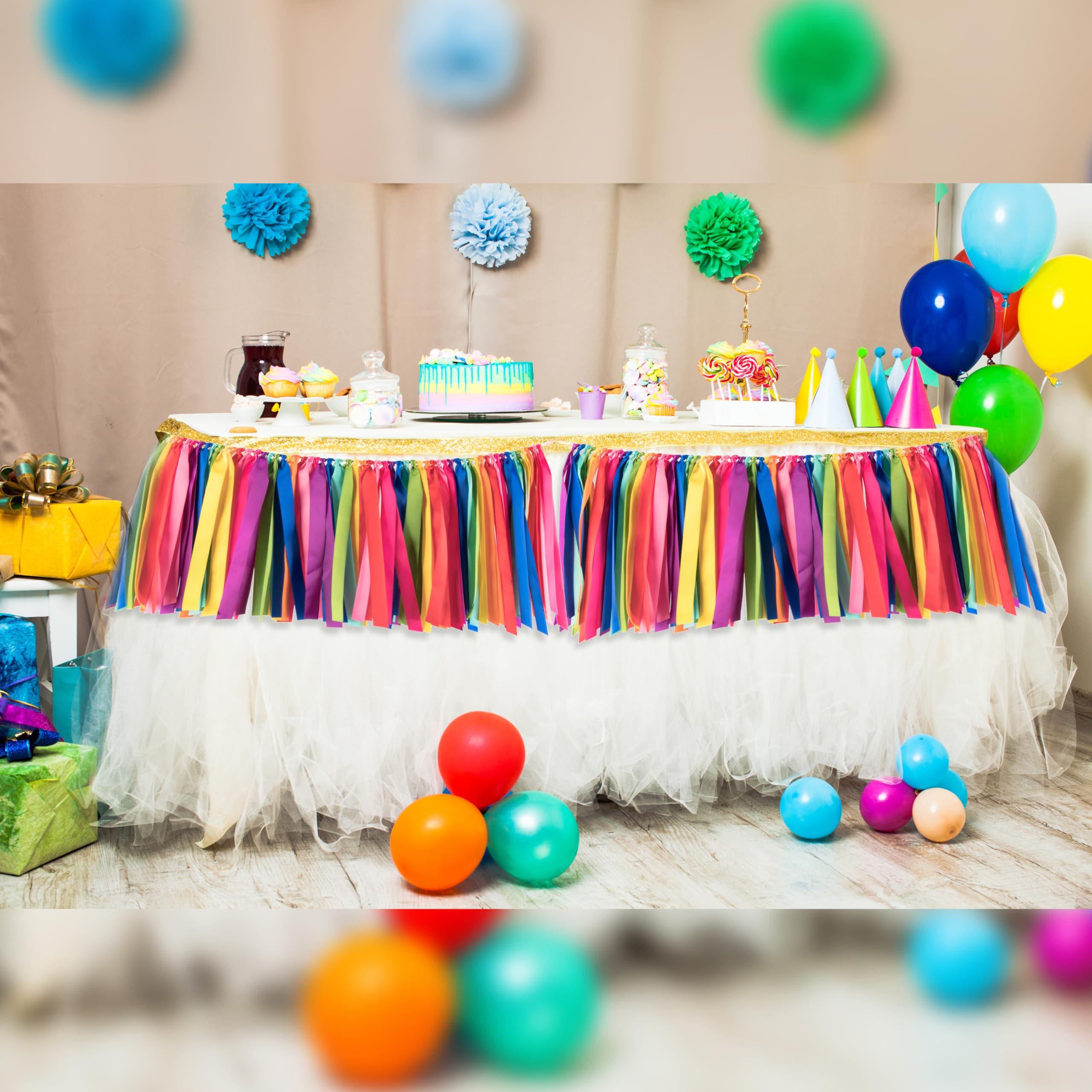 Pantipinky Rainbow Tassel Garland classroom decor brings color to learning spaces.