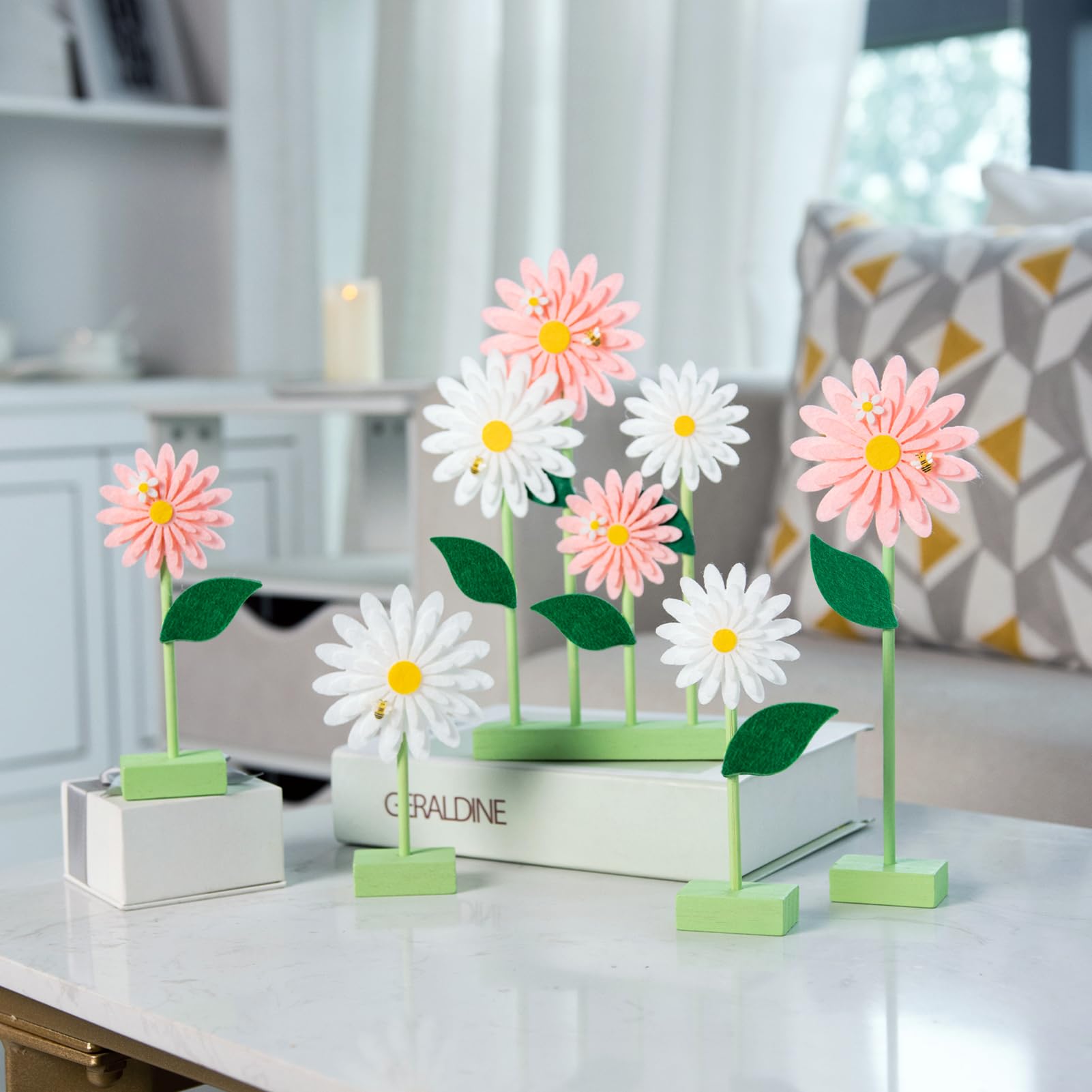 PAPER JAZZ Daisy Centerpiece makes a thoughtful spring gift option