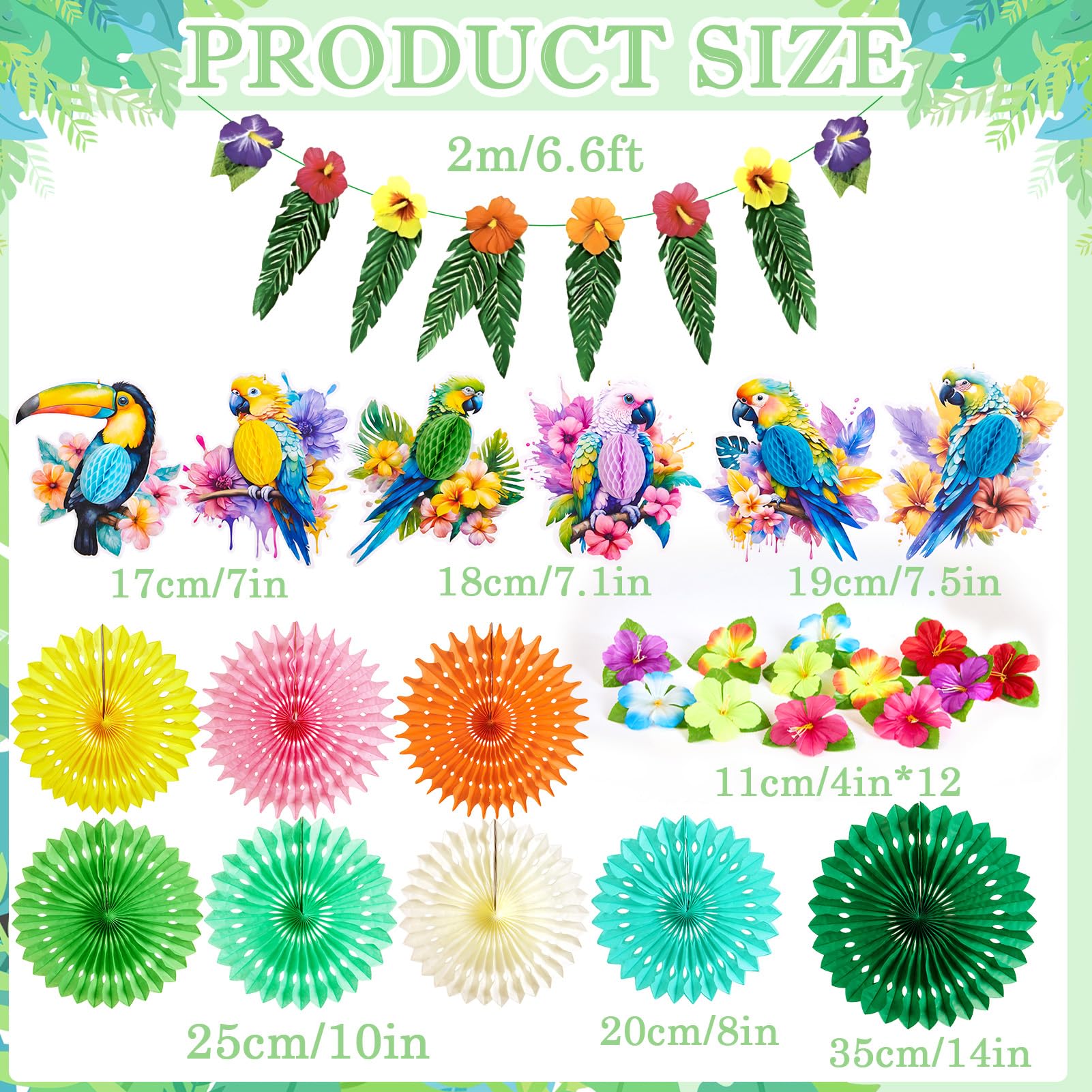 Paper Jazz hibiscus blooms decor adds bright color to tropical parties