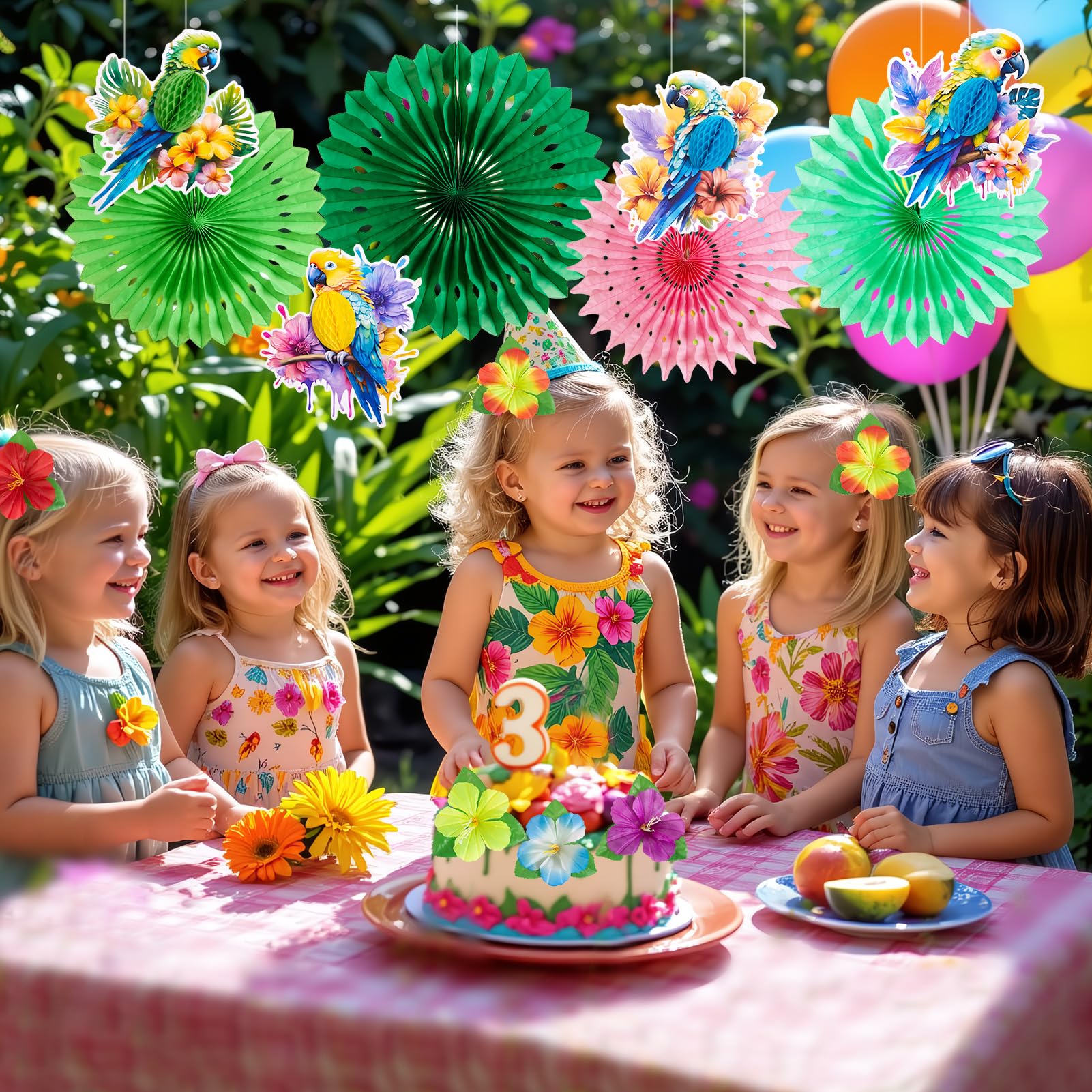 Paper Jazz indoor/outdoor decor is versatile for various celebration layouts