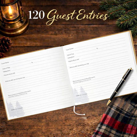 Paper 'n Such guest book 60 sheets with front and back writing space for 120 entries.