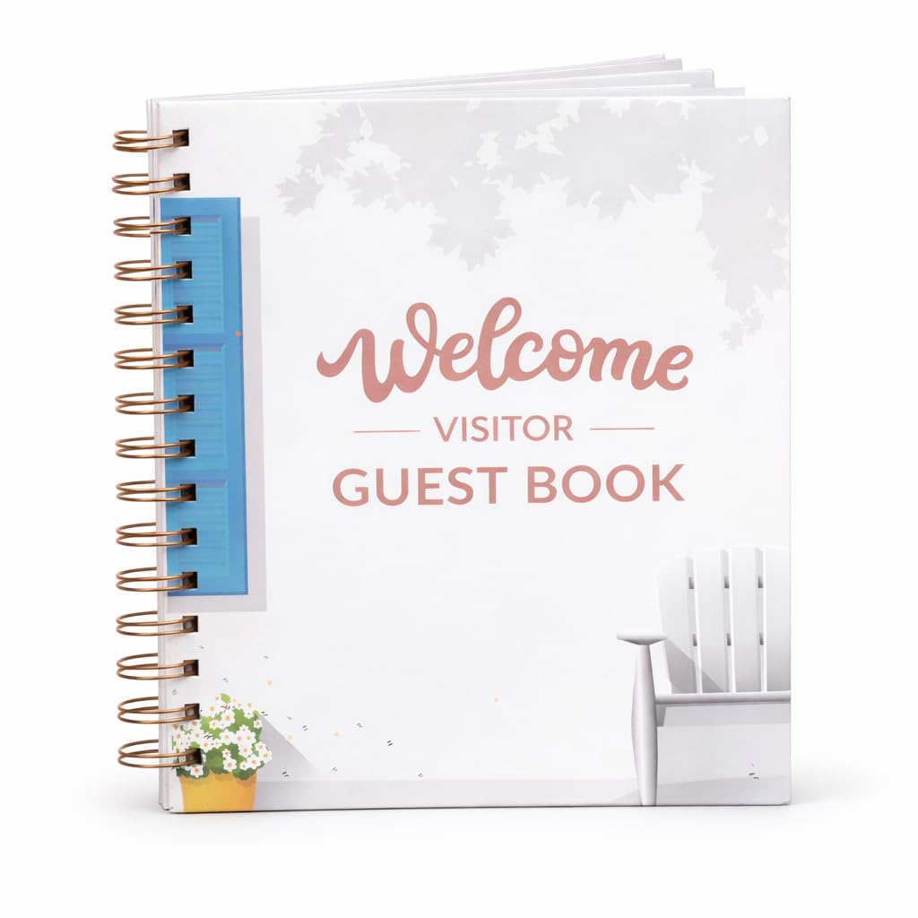 Paper 'n Such guest book with glossy hardcover, premium welcome log.