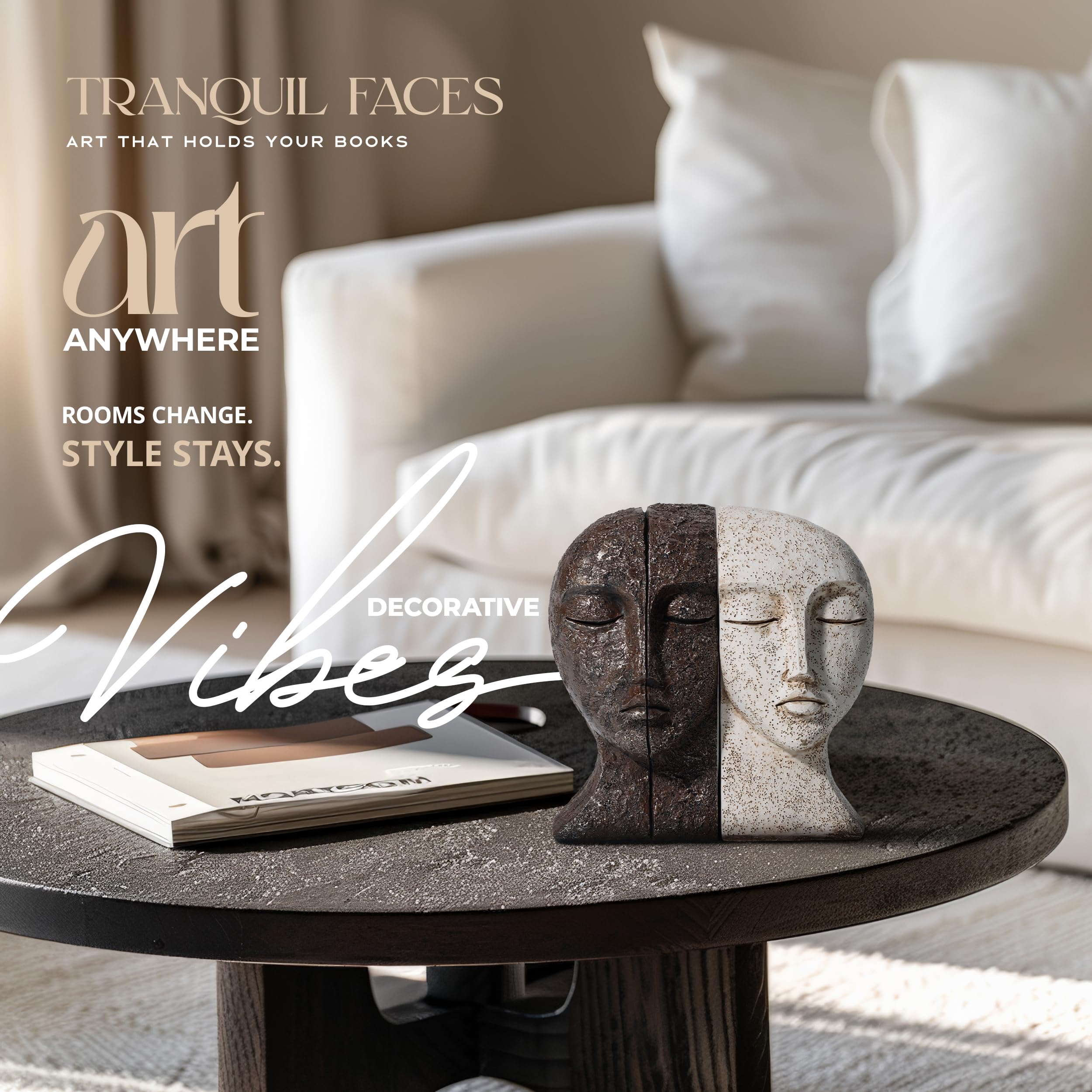 PAPEROX gallery-mood decor elevates rooms with sculptural charm.