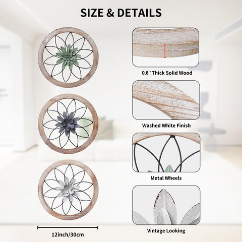 Paquesta interchangeable flowers display six colors for versatile wall styling.
