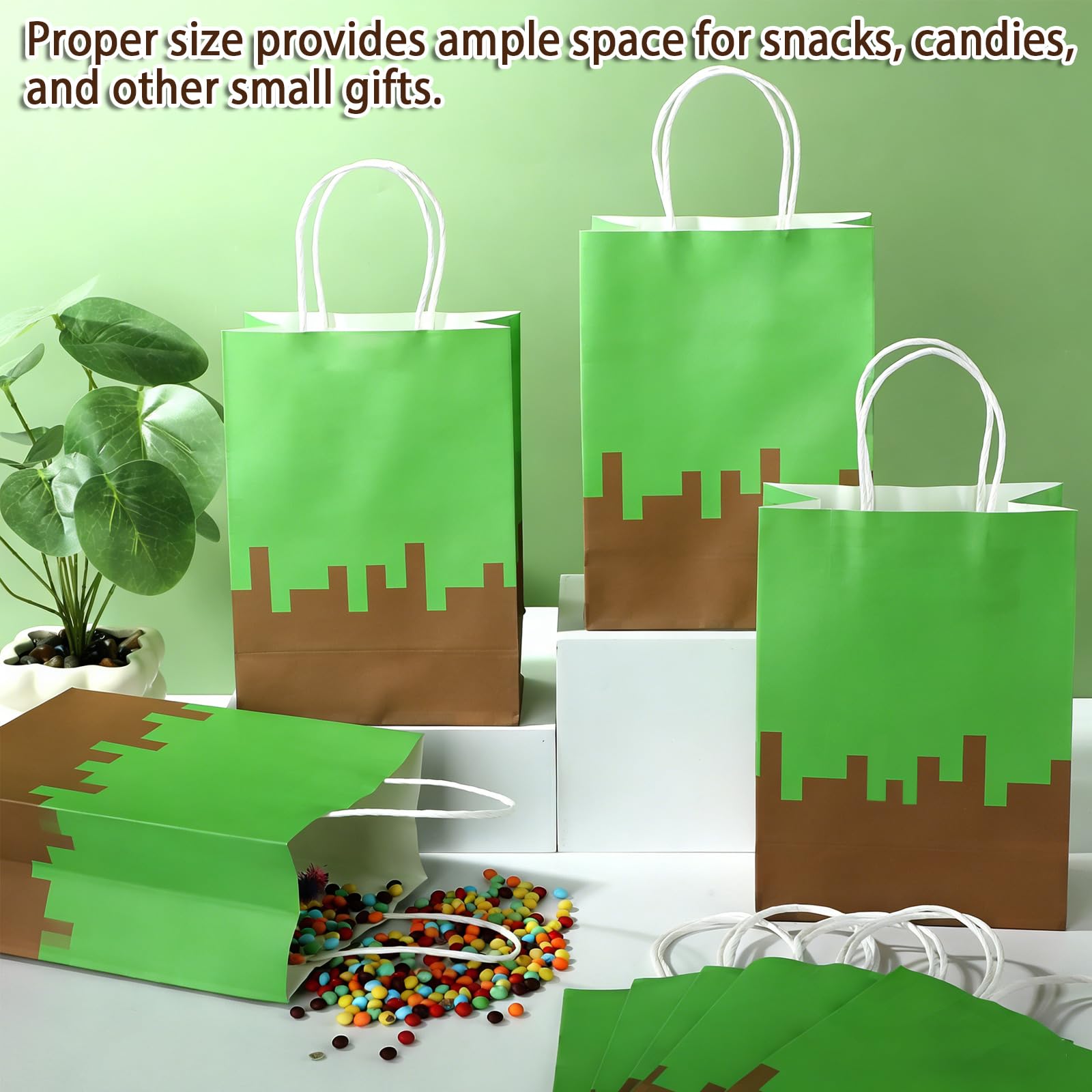 Pargreeff bottom-sturdy pixel party bags demonstrating durability.