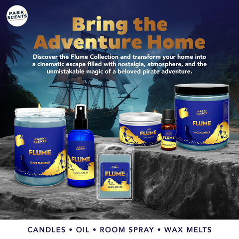 Park Scents Flume Candle gift-ready packaging makes a Disney-inspired gift.