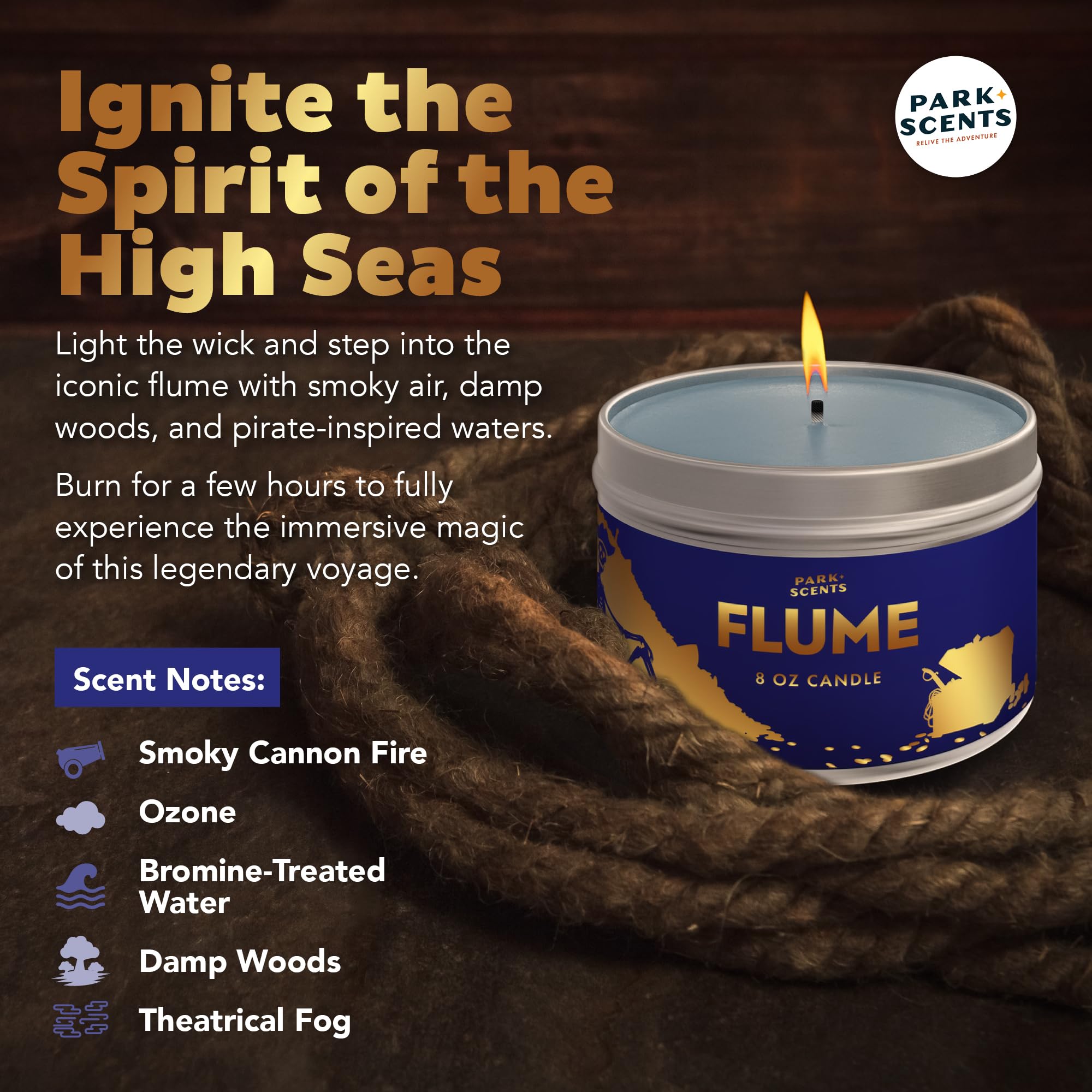 Park Scents Flume Candle vegan cruelty-free option supports eco-friendly living.