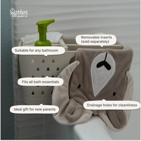 Parker Baby Co. built-in hanging hole allows quick drying between uses.
