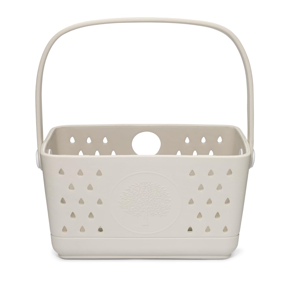 Parker Baby Co. bath caddy quick-dry design keeps bath toys organized after use.