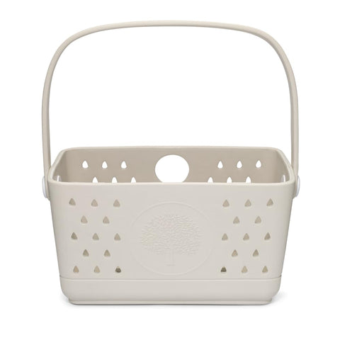 Parker Baby Co. bath caddy quick-dry design keeps bath toys organized after use.