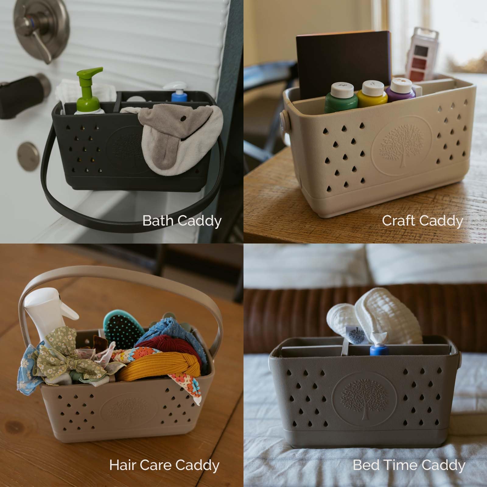 Parker Baby Co bath caddy compact design fits small spaces