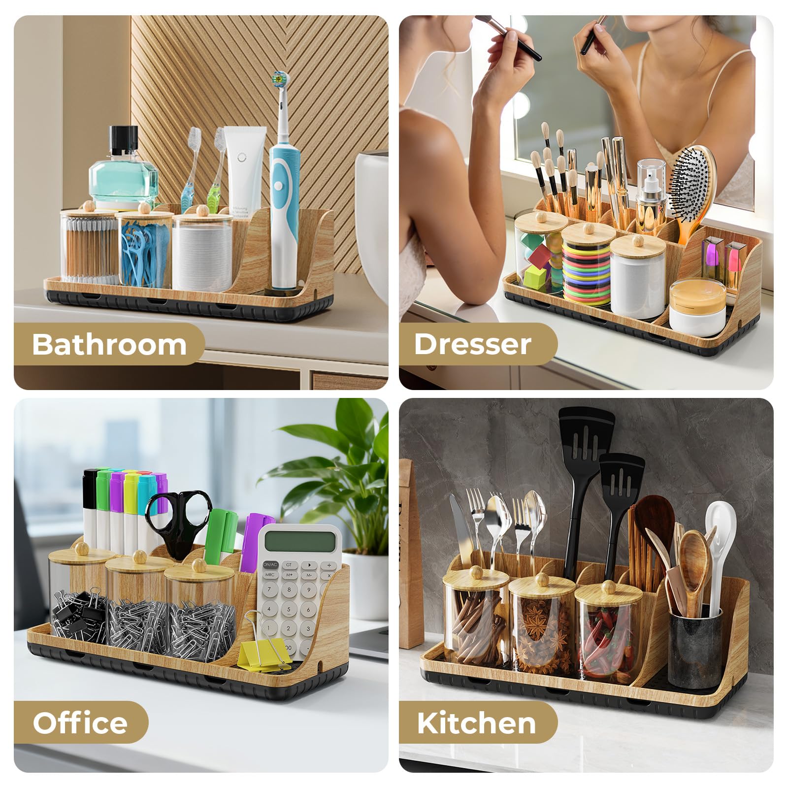 Parkmani bottom slip mat keeps the organizer stable on any surface.